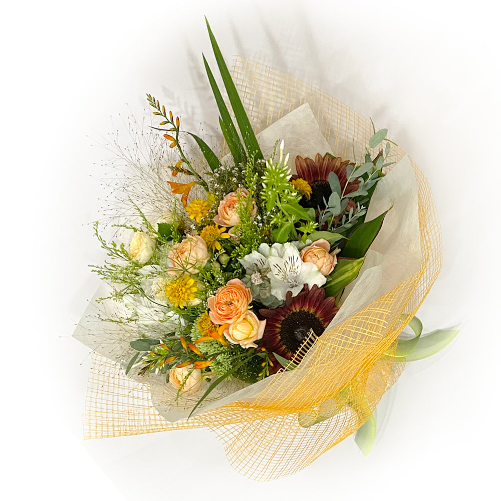 おまかせナチュラルブーケ Lサイズ(イエロー・オレンジ)