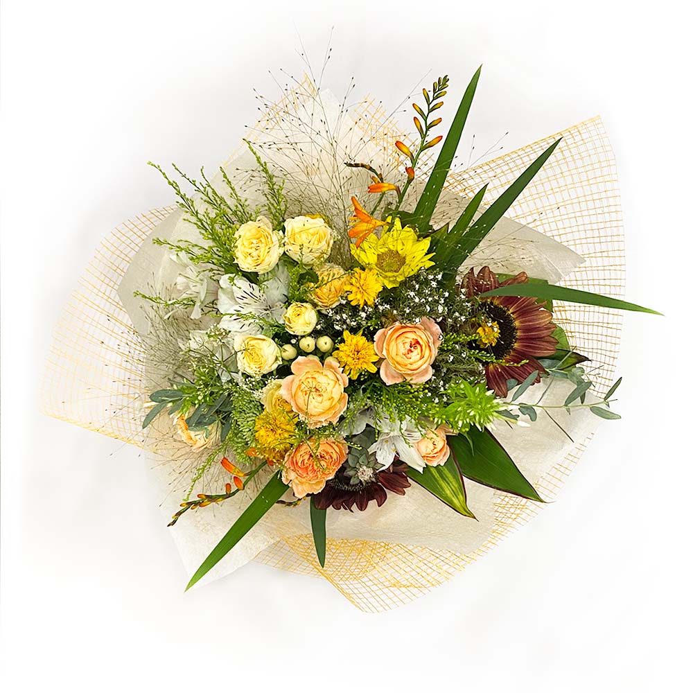 おまかせナチュラルブーケ Lサイズ(イエロー・オレンジ)