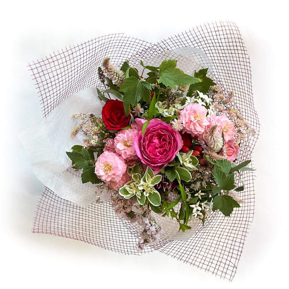 おまかせナチュラルブーケ Lサイズ(レッド・ピンク)