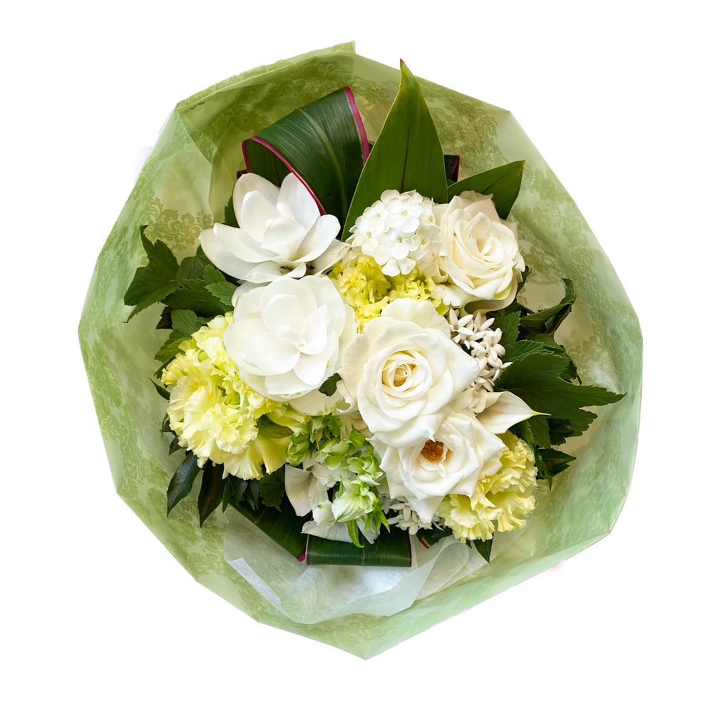 おまかせ花束 Lサイズ(ホワイト・グリーン)