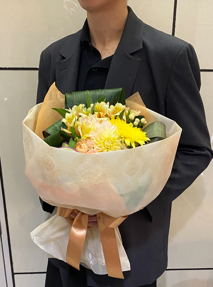 おまかせ花束 Lサイズ(イエロー・オレンジ)