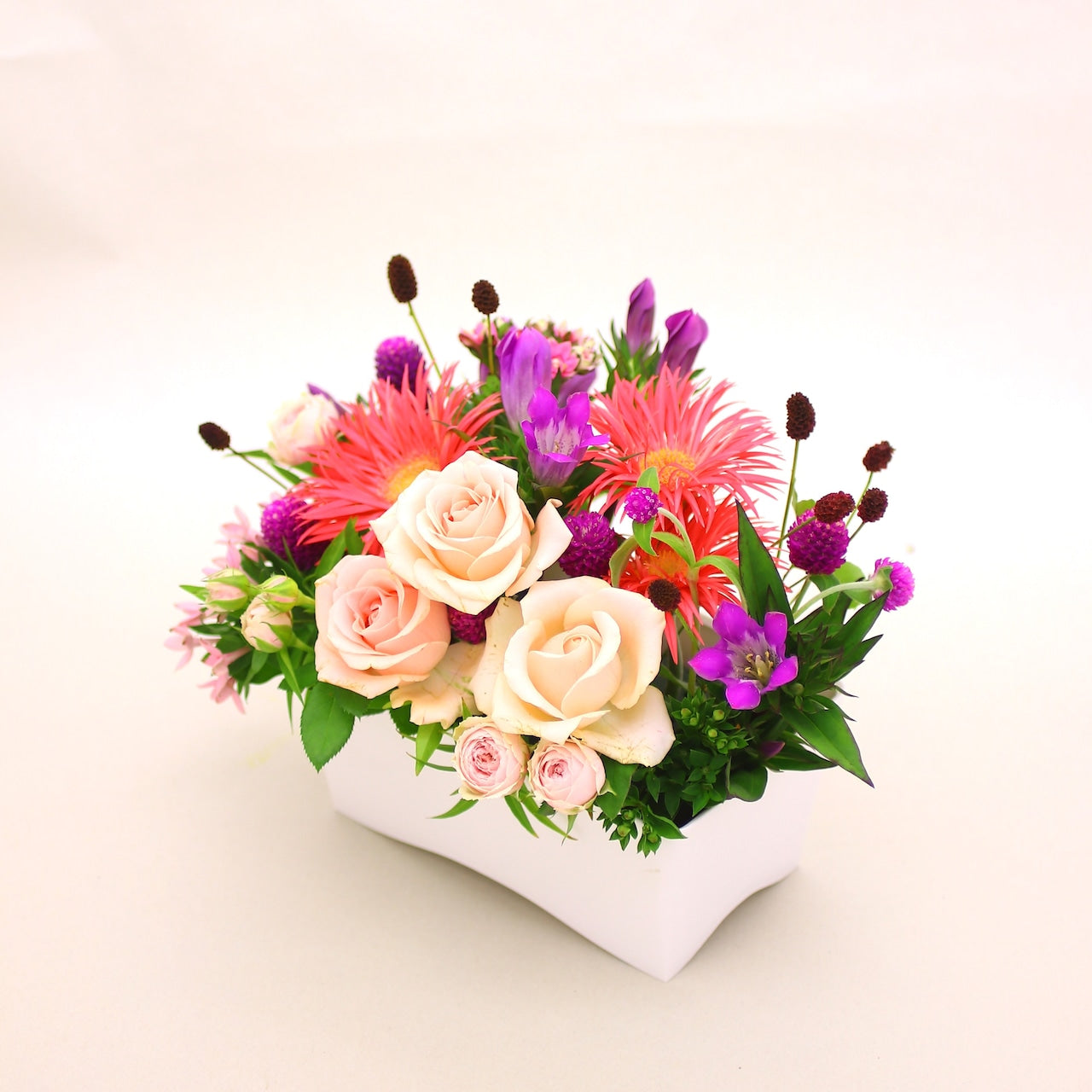 敬老の日 アレンジメント「Thank the elderly」ギフト 生花 お祝い Mサイズ ピンク系 5,000円(税抜)