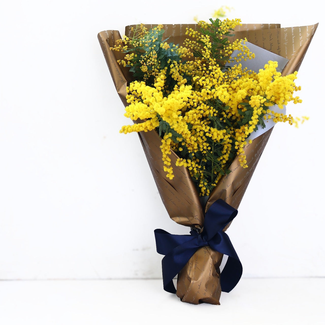 ミモザ 花束「ミモザのフレッシュブーケ」Sサイズ 50cm ミモザ フレッシュ ミモザアカシア 花束