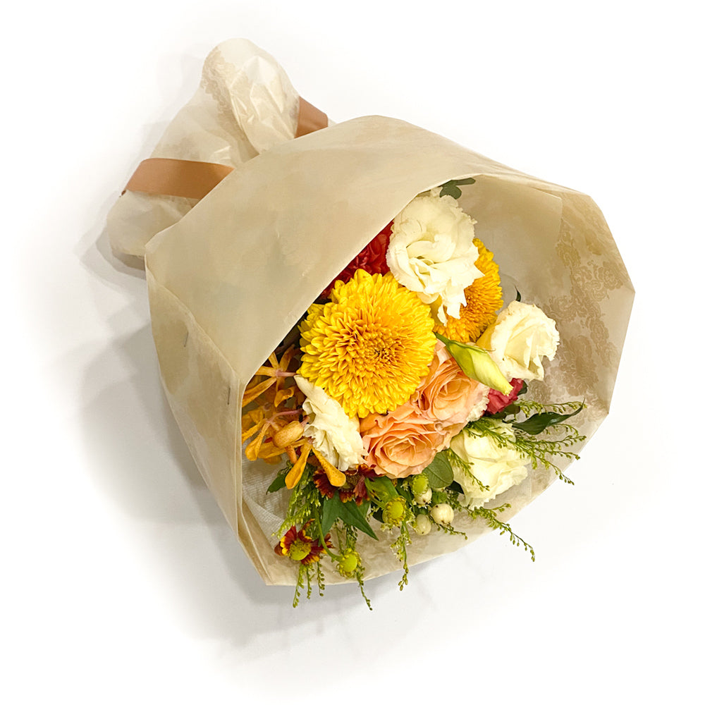 おまかせ花束 Mサイズ(イエロー・オレンジ)