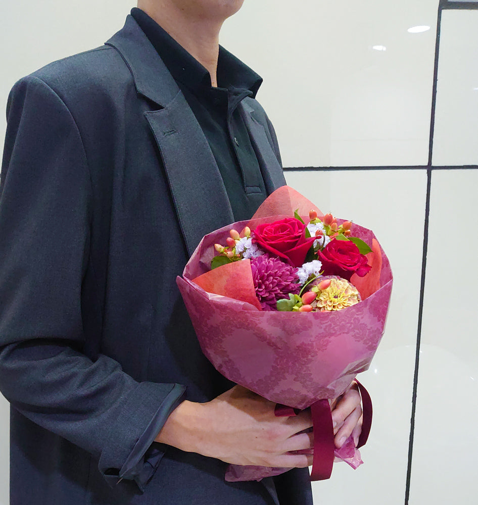 おまかせ花束 Sサイズ(レッド)