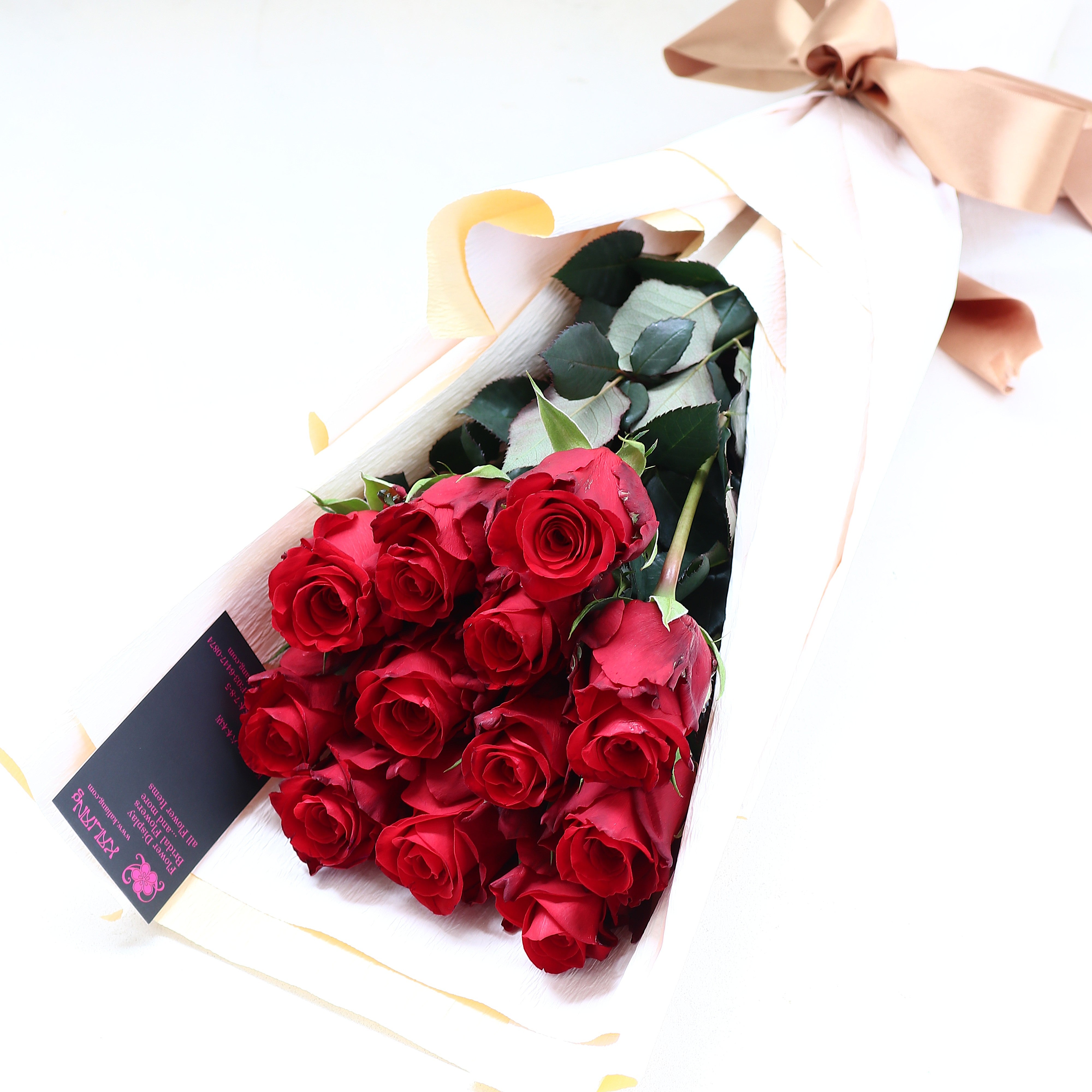 バラの花束「誓いの花束 マリーミー大輪12本の赤バラブーケ」レッド系 ギフト プレゼント プロポーズ Sサイズ