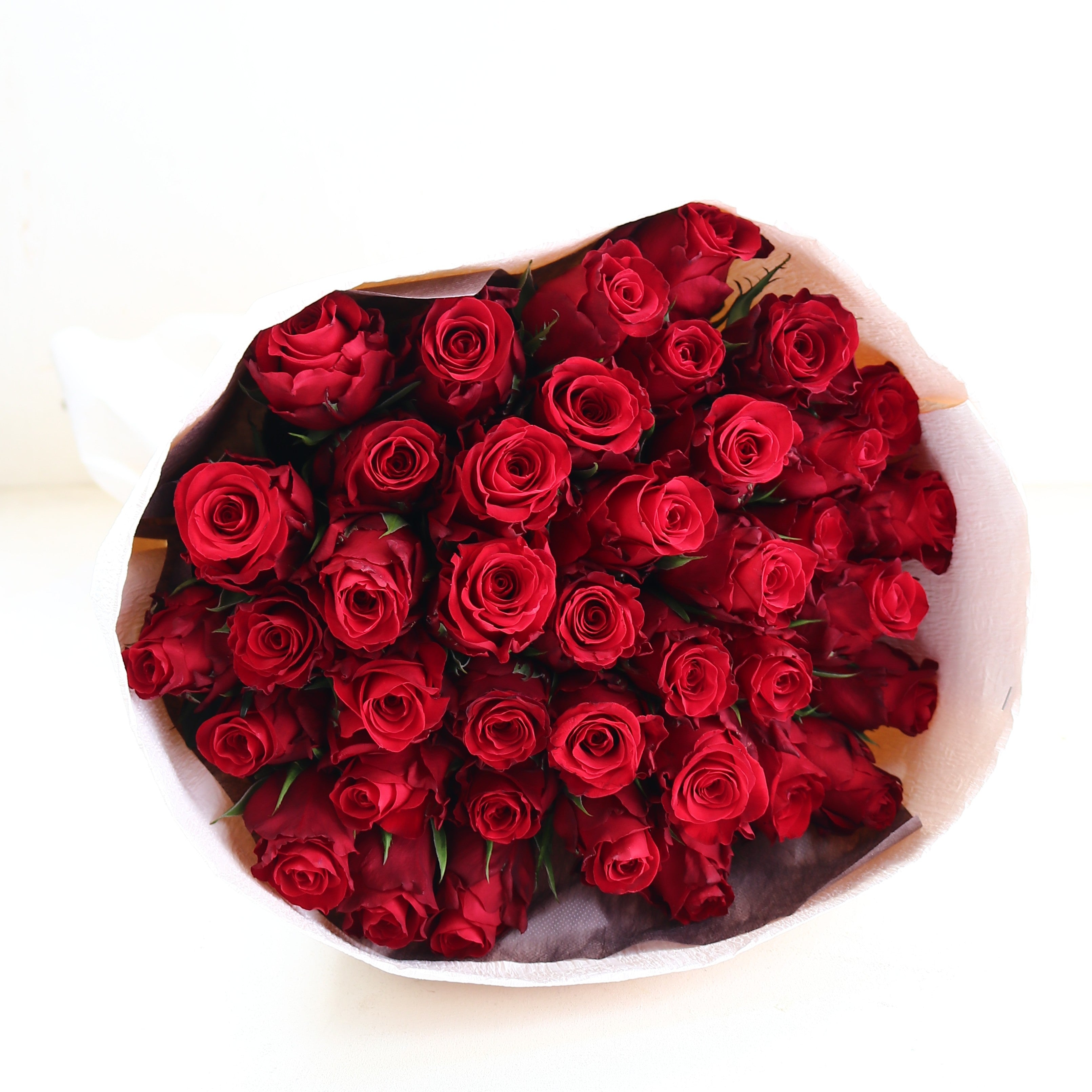 バラの花束「誕生日祝い 赤いバラの花束40本」 赤 レッド系 お誕生日 プロポーズ 結婚式 Mサイズ