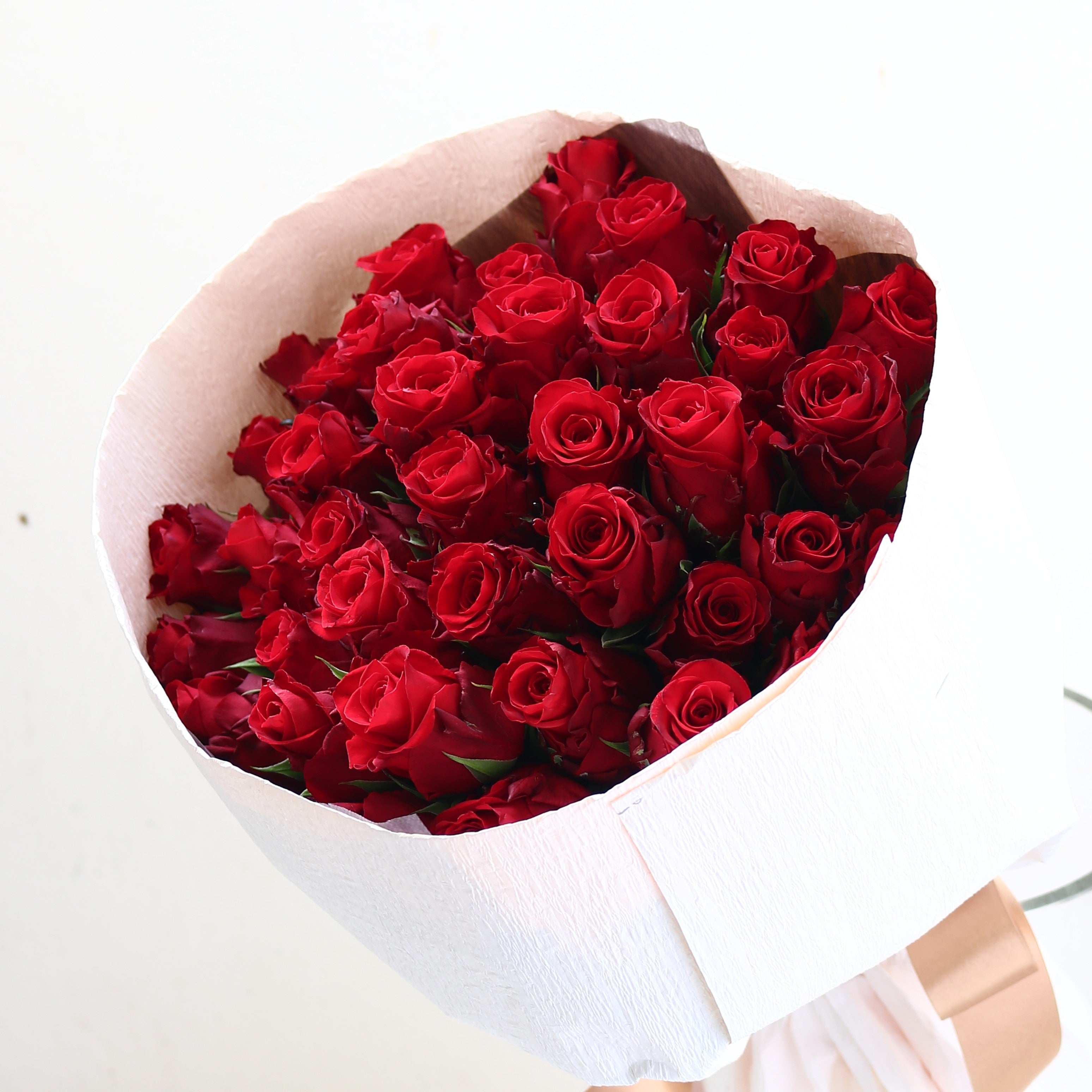 バラの花束「誕生日祝い 赤いバラの花束40本」 赤 レッド系 お誕生日 プロポーズ 結婚式 Mサイズ