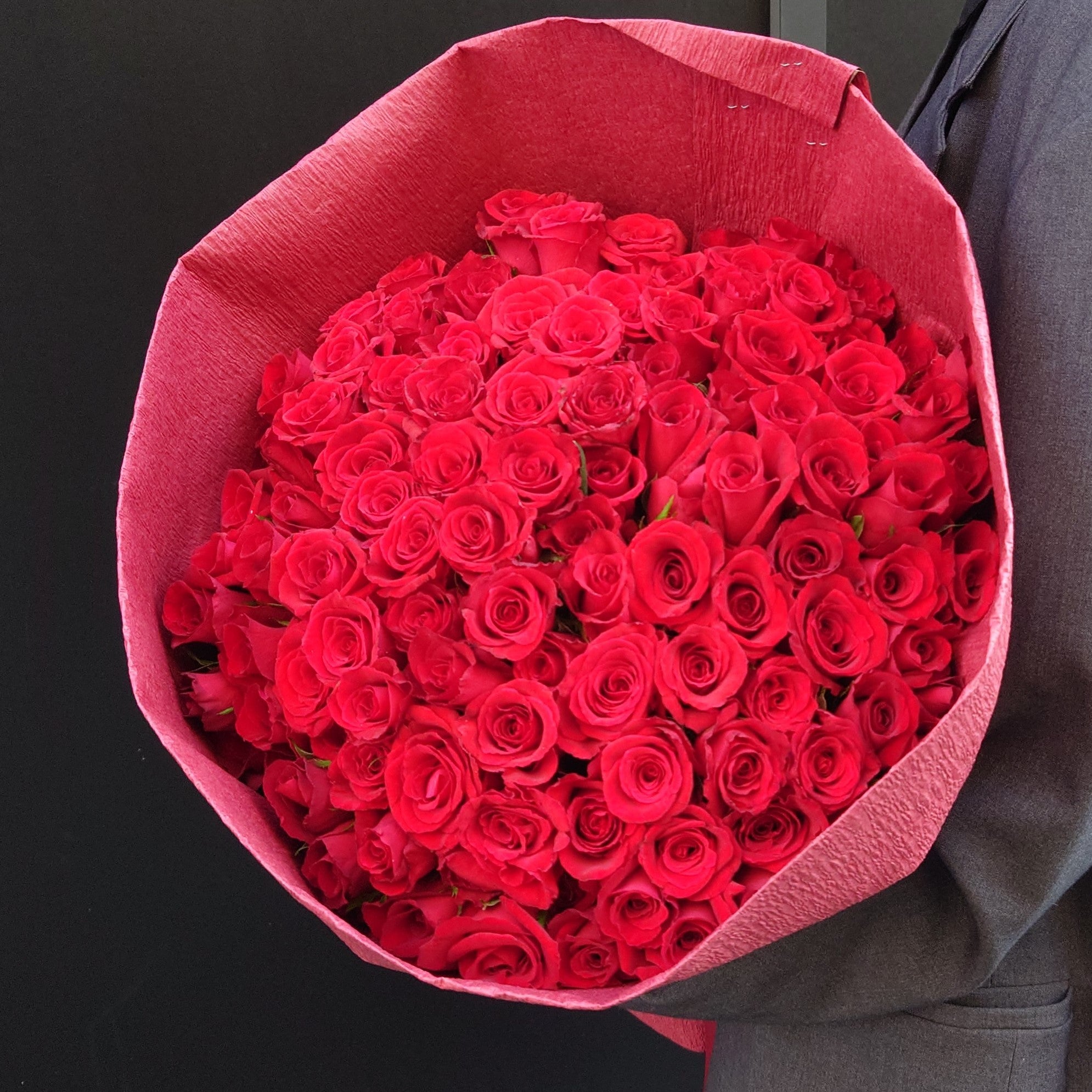 バラの花束「赤いバラの花束108本」 赤 レッド系 プロポーズ 結婚式 Sサイズ