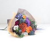 ハロウィン 花束「HAPPY Halloween !! bouquet」ギフト 生花 ブーケ お祝い Mサイズ 黄色オレンジ色系 8,500円（税抜）
