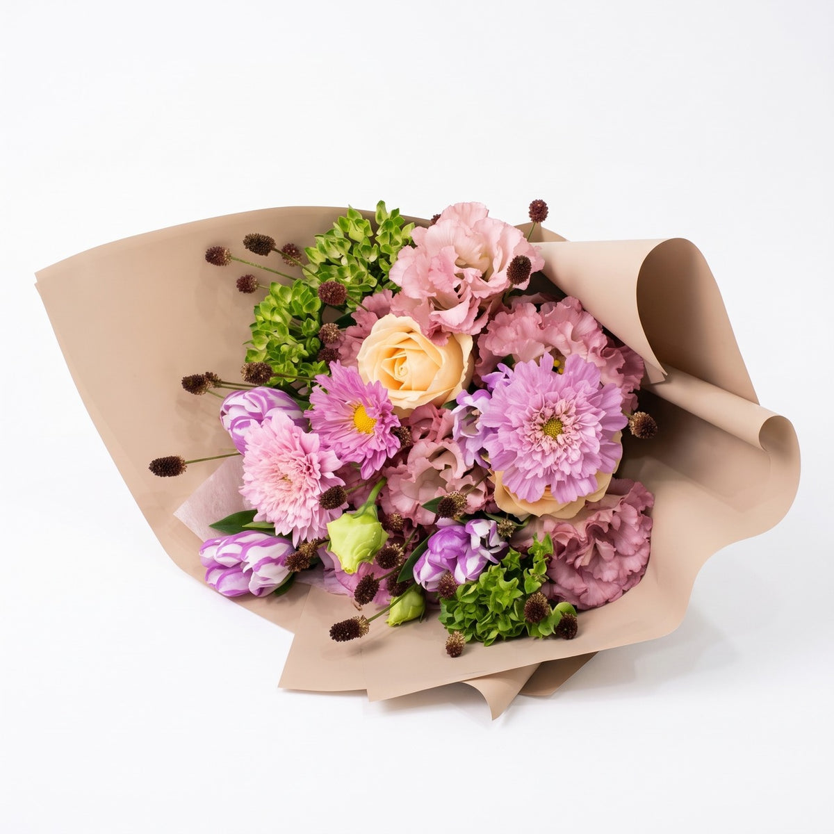 秋の花束「秋色ミックスブーケ 」敬老の日のギフト コスモス・ダブルクリックと秋の花束 11,000円（税込） 六本木近隣配送無料 お祝い プレゼント 長寿祝い