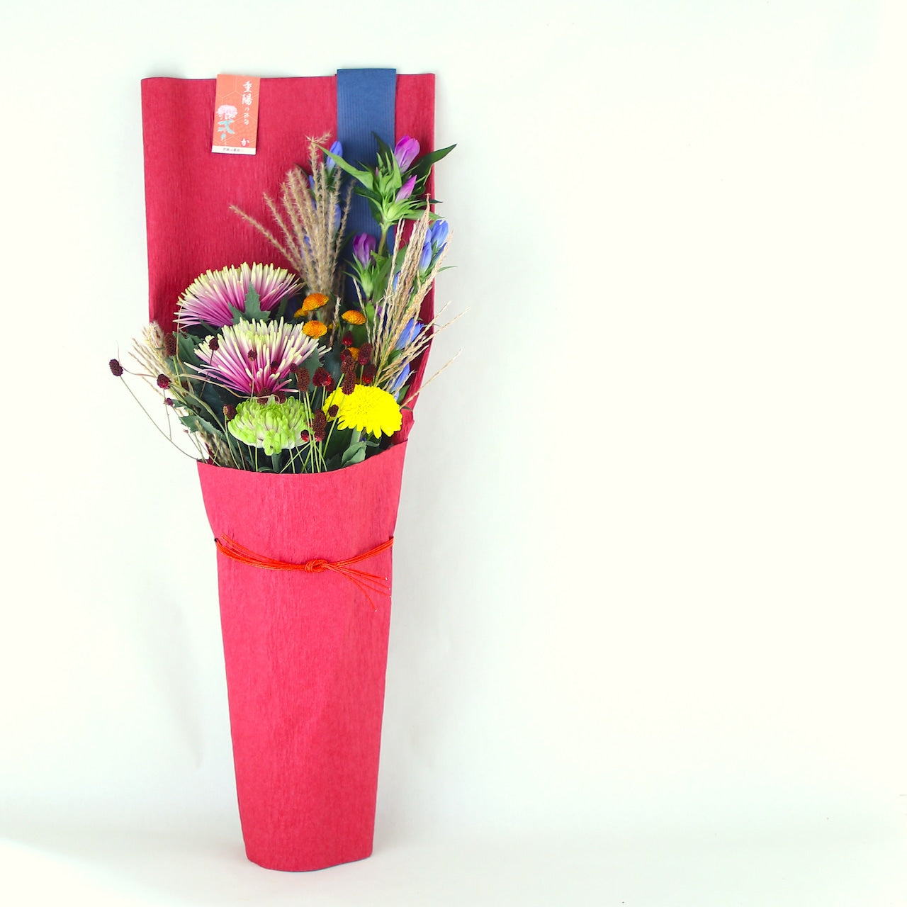 季節の花束「重陽の節句・敬老の日ギフトにもおすすめ ２WAYブーケ」菊の節句 生花 お祝い ギフト Lサイズ 5000円（税抜）