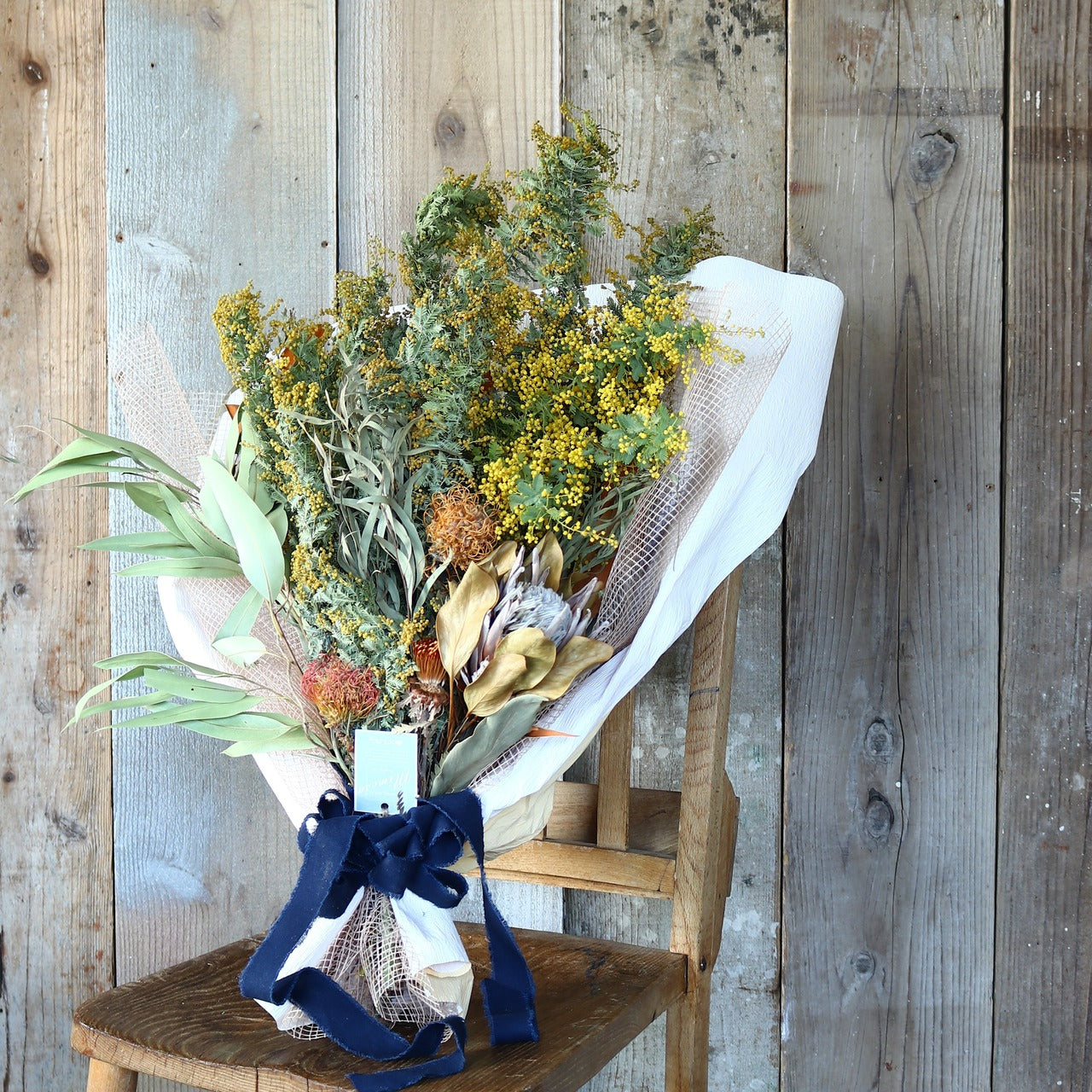 ミモザ  スワッグ「ミモザの2WAYドライフラワースワッグ」Lサイズ 80cm ミモザ ドライフラワー ミモザアカシア 花束