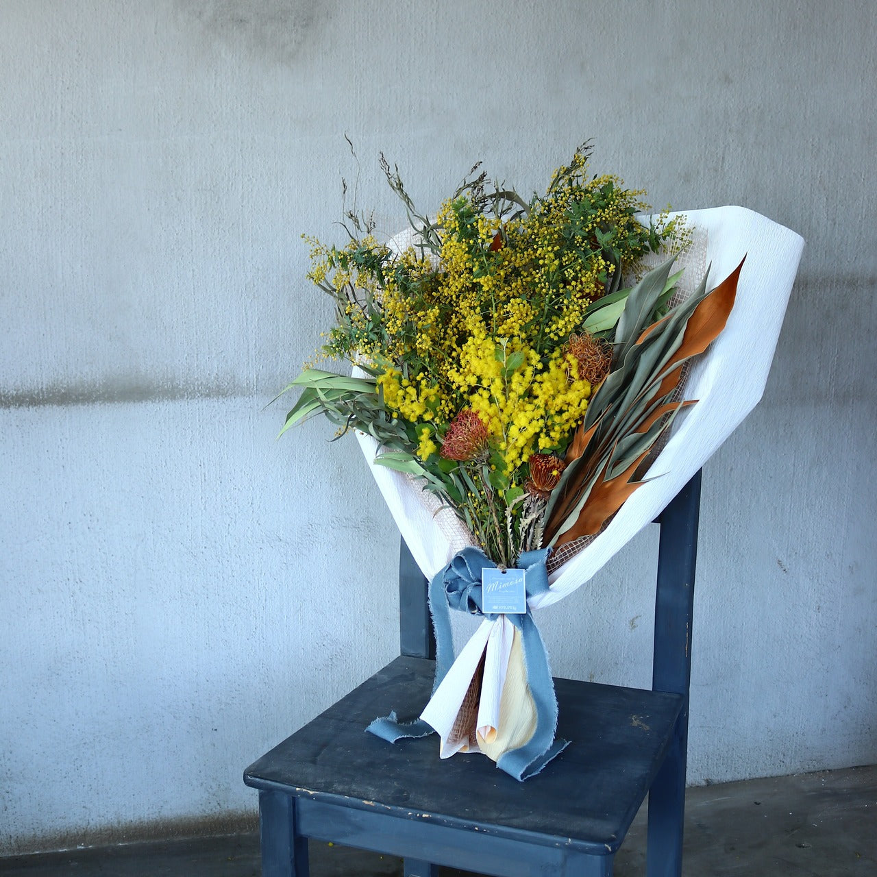 ミモザ  スワッグ「ミモザのドライフラワーになる2WAYフレッシュスワッグ」Lサイズ 80cm ミモザ フレッシュ ミモザアカシア 花束